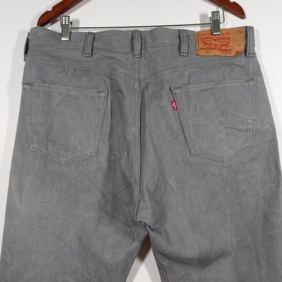 Levi's 501 Jeans Men's Size 38x32 Silver Gray Denim Shrink to Fit Button Fly - Picture 8 of 13